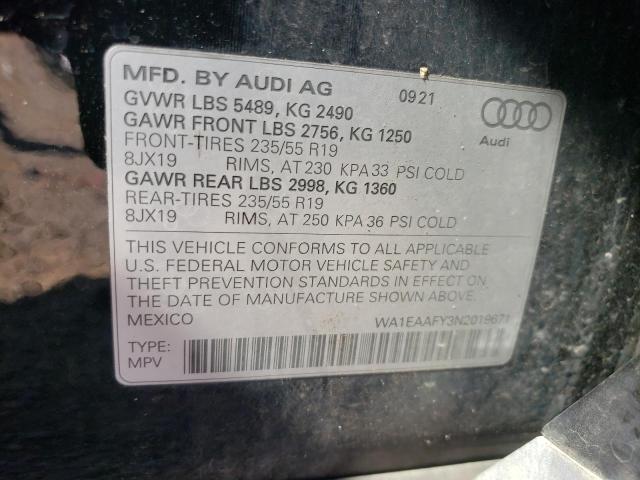 WA1EAAFY3N2019671 Audi Q5 Premium Plus 45