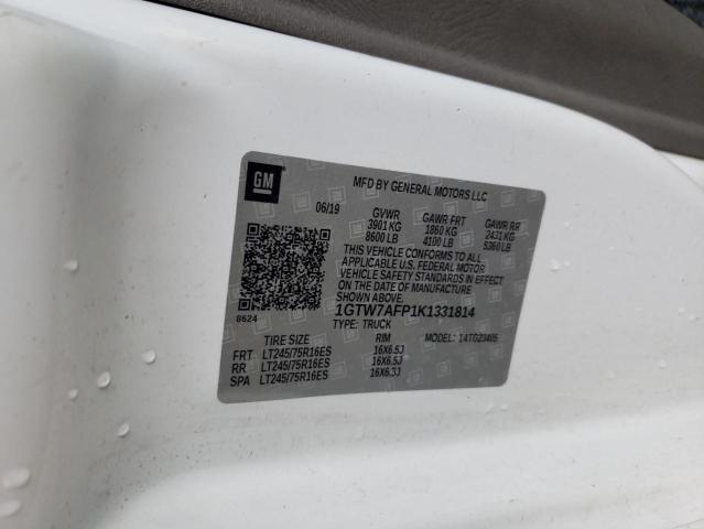 1GTW7AFP1K1331814 GMC Savana G2500