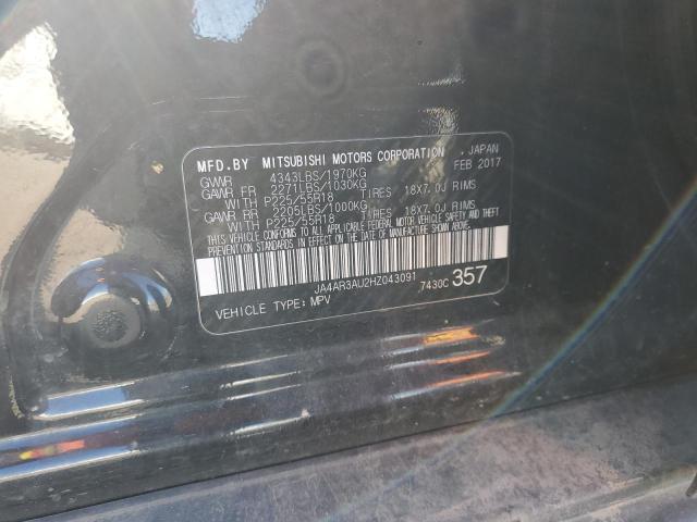 JA4AR3AU2HZ043091 Mitsubishi Outlander Sport Es