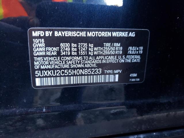 5UXKU2C55H0N85233 BMW X6 Xdrive35i