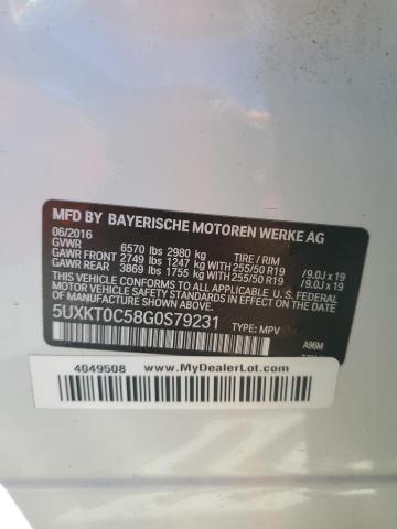5UXKT0C58G0S79231 BMW X5 Xdr40e