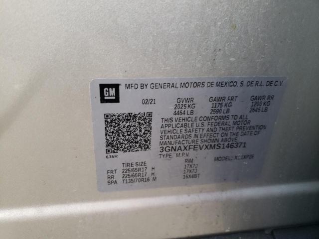 3GNAXFEVXMS146371 Chevrolet Equinox
