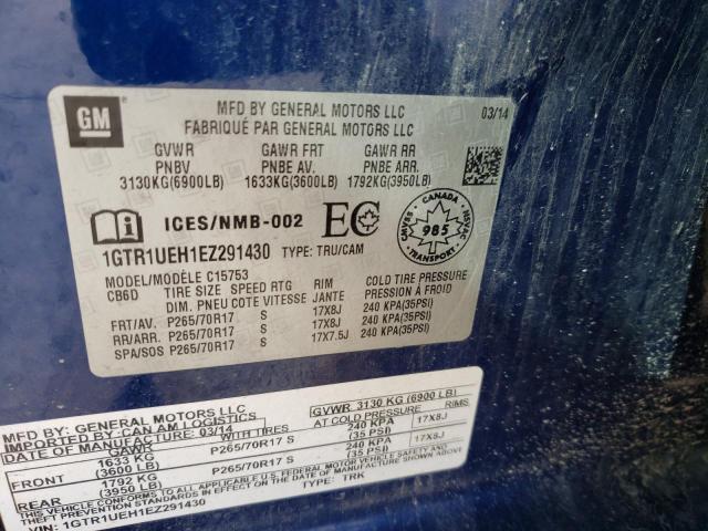 1GTR1UEH1EZ291430 GMC Sierra C1500 Sle