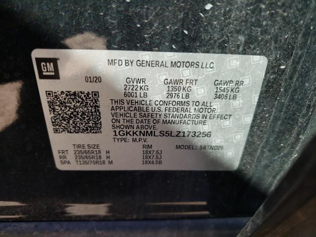 1GKKNMLS5LZ173256 GMC ACADIA SLT