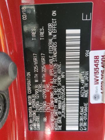 JTJYARBZ6J2105404 Lexus Nx 300 Base