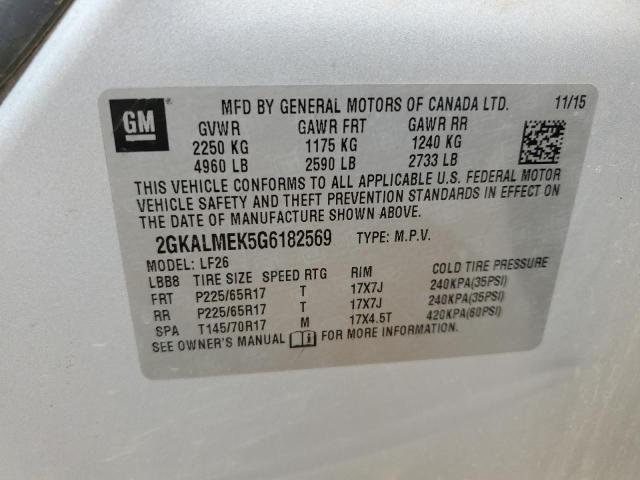 2GKALMEK5G6182569 GMC Terrain Sle