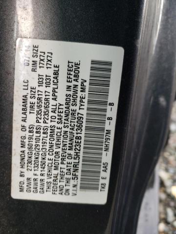 5FNRL5H23EB136097 Honda ODYSSEY LX