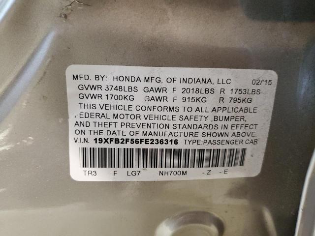 19XFB2F56FE236316 Honda Civic Lx