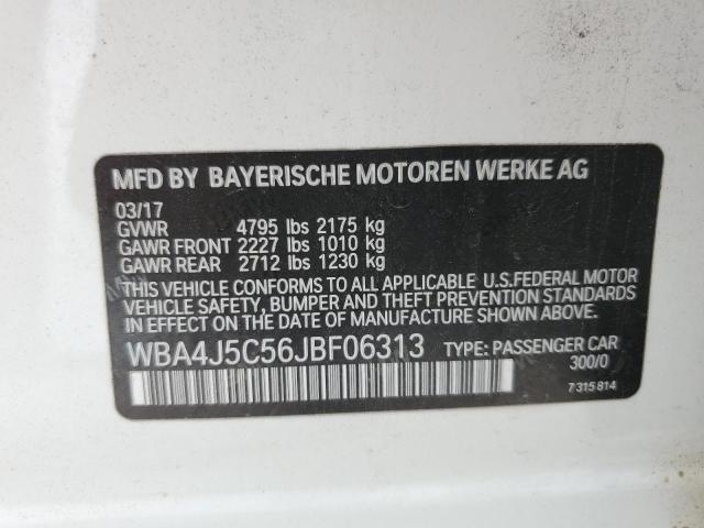WBA4J5C56JBF06313 BMW 440i Gran Coupe