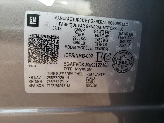 5GAEVCKW3KJ122165 Buick Enclave Avenir