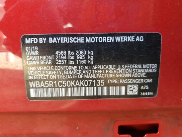 WBA5R1C50KAK07135 BMW 330I
