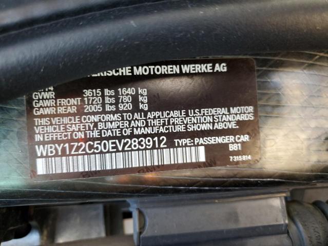 WBY1Z2C50EV283912 BMW I3 Bev