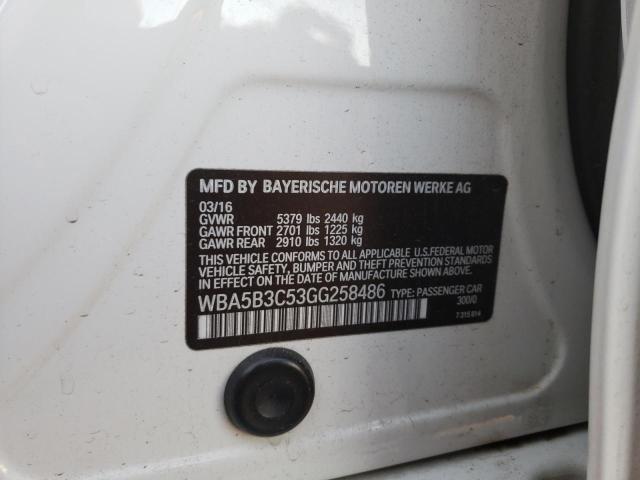 WBA5B3C53GG258486 BMW 535 XI