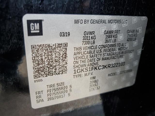 1GKS1FKC3KR322103 GMC Yukon Xl C1500 Sle
