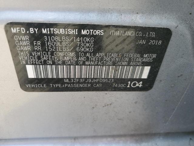 ML32F3FJ9JHF09523 Mitsubishi Mirage G4 Es