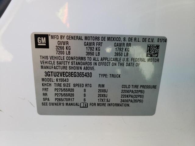 3GTU2VEC8EG365430 GMC Sierra K1500 Slt