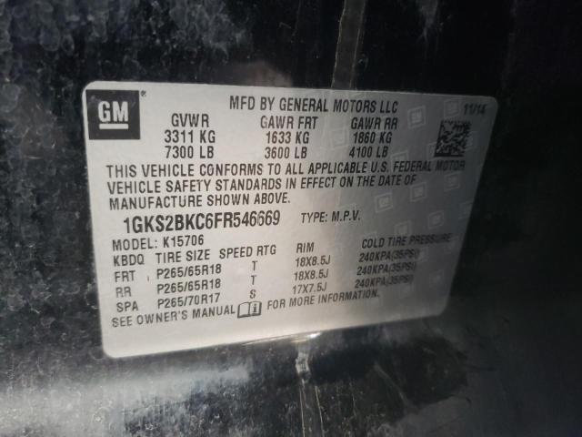 1GKS2BKC6FR546669 GMC YUKON SLT