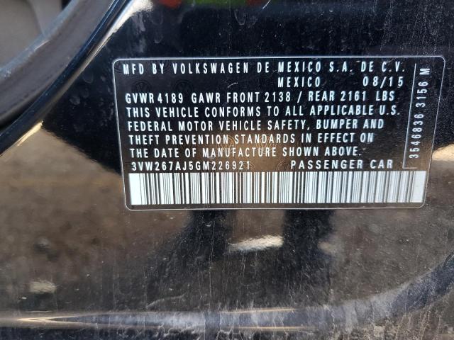3VW267AJ5GM226921 Volkswagen JETTA S