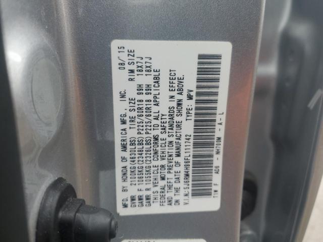 5J6RM4H96FL111742 Honda Cr-v Touring