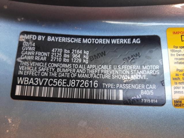WBA3V7C56EJ872616 BMW 428 I Sulev