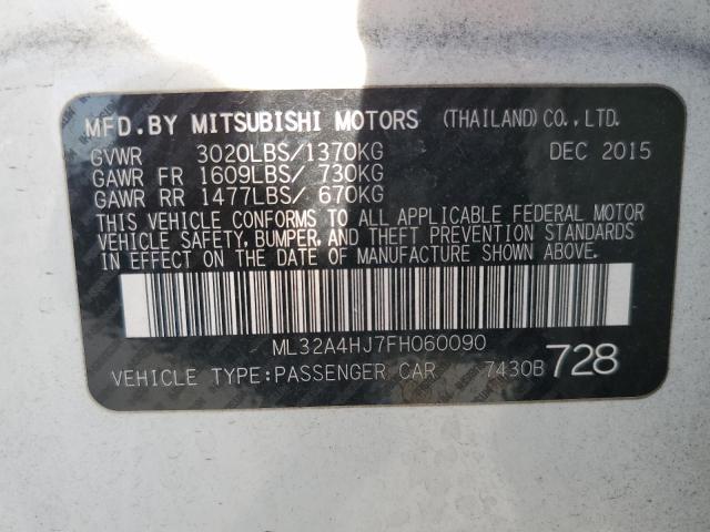 ML32A4HJ7FH060090 Mitsubishi MIRAGE ES