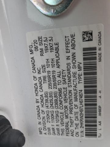2HKRW2H97LH674674 Honda Cr-v Touring
