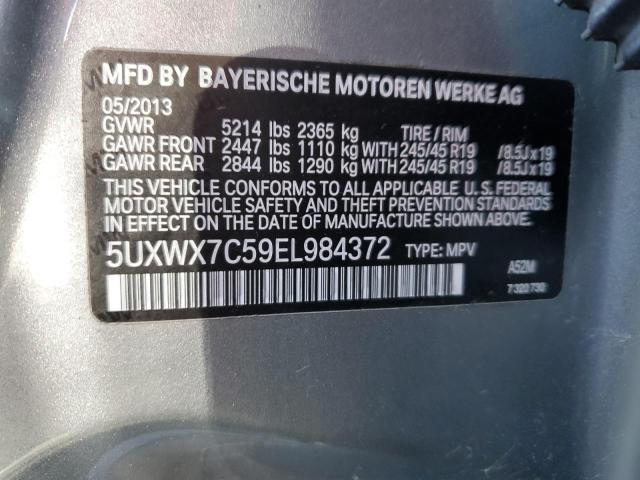 5UXWX7C59EL984372 BMW X3 Xdrive35i