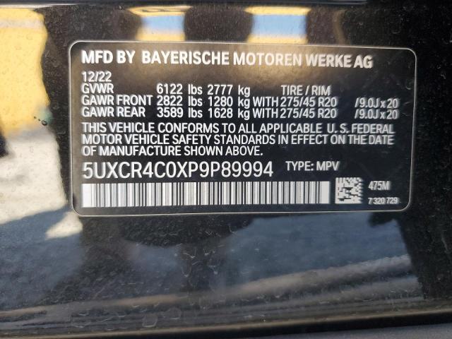 5UXCR4C0XP9P89994 BMW X5 Sdrive 40i