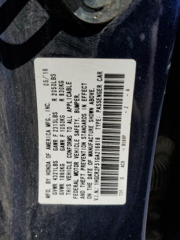 1HGCR2F51GA216818 Honda Accord Sport