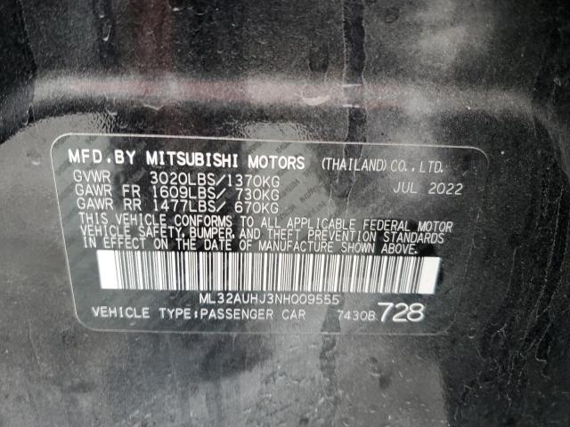 ML32AUHJ3NH009555 Mitsubishi MIRAGE ES
