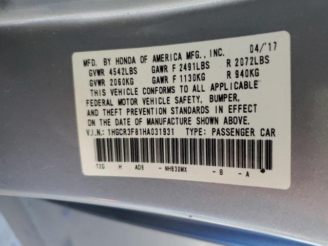 1HGCR3F81HA031931 Honda ACCORD EXL