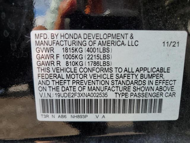 19UDE2F3XNA002535 Acura ILX