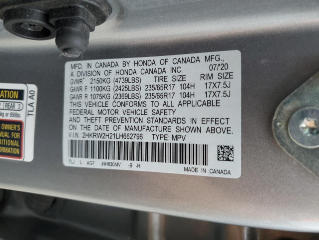 2HKRW2H21LH662796 Honda CR-V LX