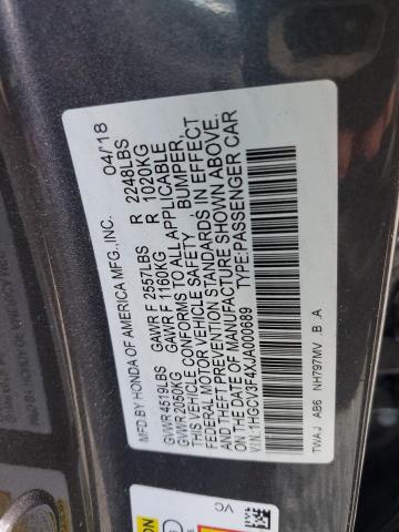 1HGCV3F4XJA000689 Honda Accord Hybrid Ex