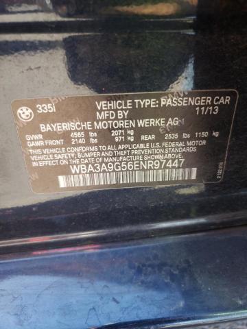 WBA3A9G56ENR97447 BMW 335 I