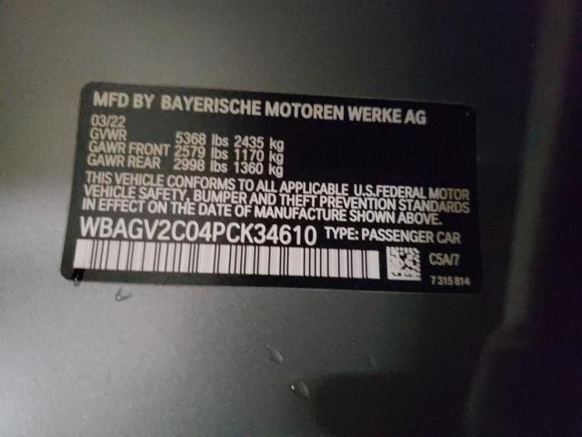 WBAGV2C04PCK34610 BMW 840i