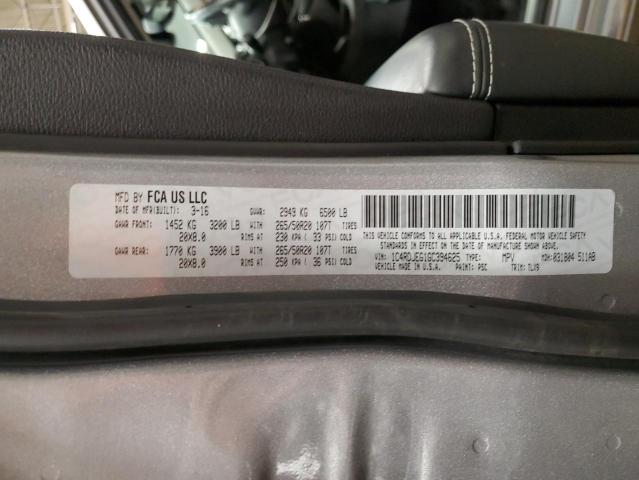 1C4RDJEG1GC394625 Dodge Durango Citadel