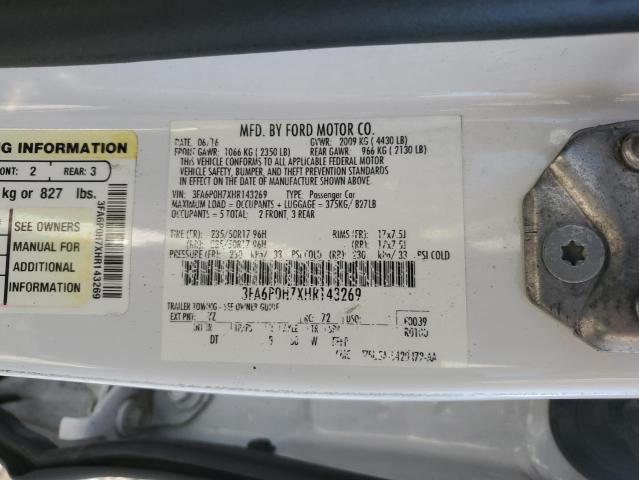 3FA6P0H7XHR143269 Ford FUSION SE