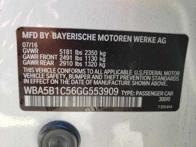 WBA5B1C56GG553909 BMW 535 I