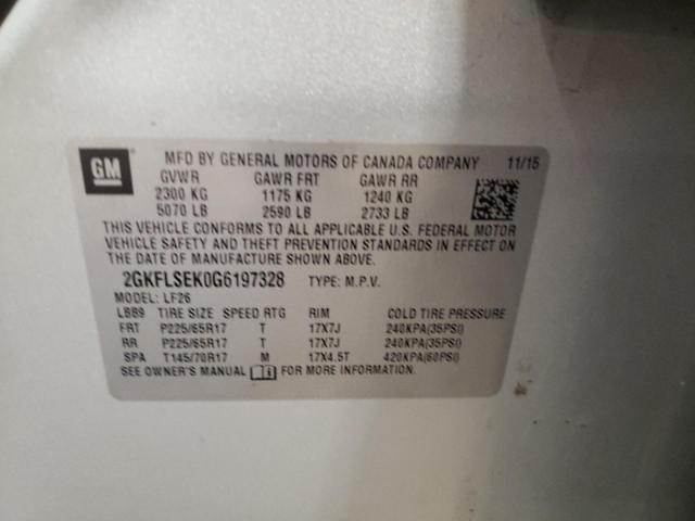 2GKFLSEK0G6197328 GMC Terrain Sle