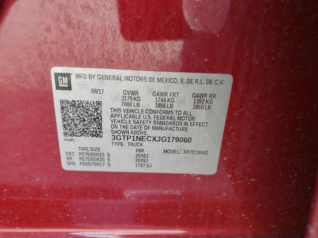 3GTP1NECXJG179060 GMC Sierra C1500 Slt