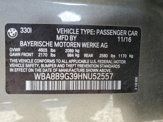WBA8B9G39HNU52557 BMW 330 I