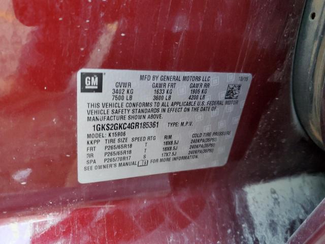 1GKS2GKC4GR185361 GMC Yukon Xl K1500 Slt