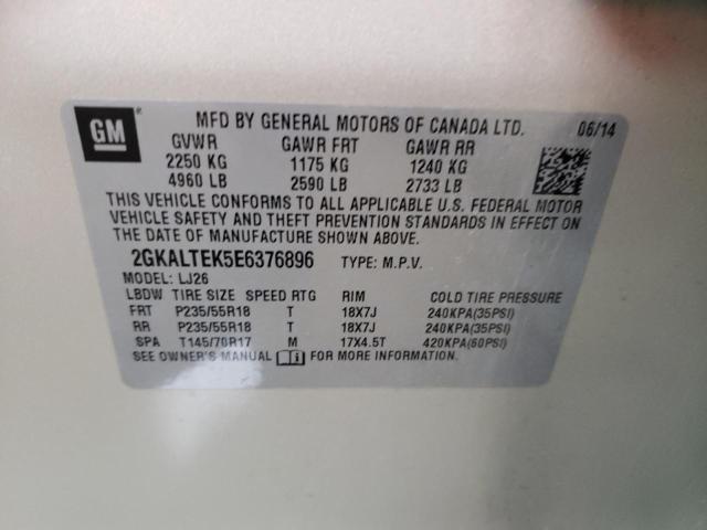 2GKALTEK5E6376896 GMC Terrain Slt