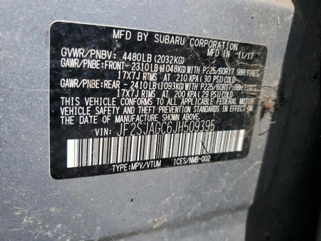 JF2SJAGC6JH509395 Subaru Forester 2.5i Premium