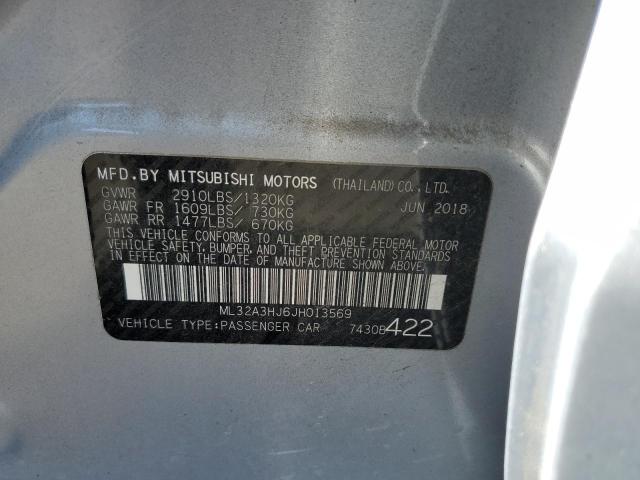 ML32A3HJ6JH013569 Mitsubishi MIRAGE ES