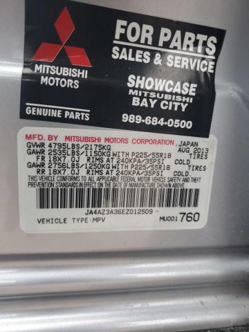 JA4AZ3A36EZ012509 Mitsubishi Outlander Se