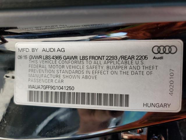 WAUA7GFF9G1041250 Audi A3 PREMIUM