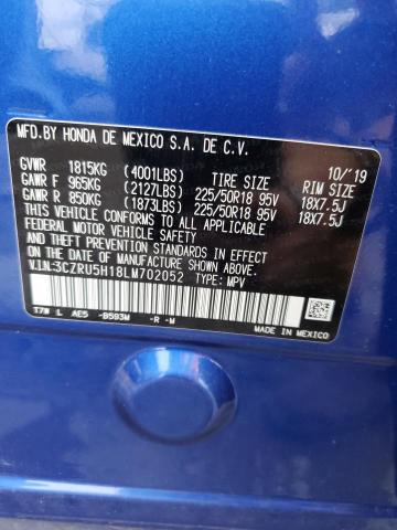3CZRU5H18LM702052 Honda HR-V SPORT