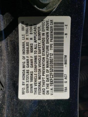 19XFC2F52GE080712 Honda Civic Lx
